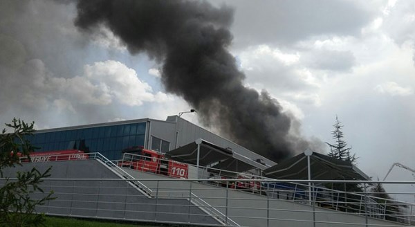 Eskişehir ALP Havacılık'ta büyük yangın