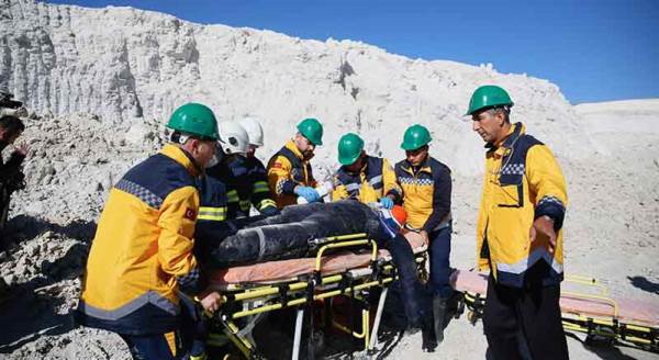 Eskişehir'de açık madende nefes kesen anlar