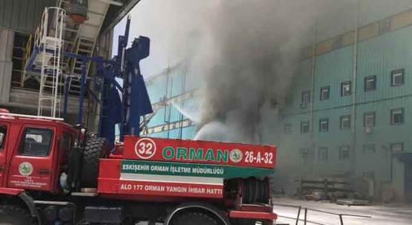 Eskişehir'de Bor madeni tesislerinde yangın!