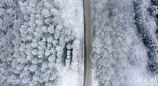 Eskişehir'de büyüleyen manzara: Yılın ilk karı yağdı!