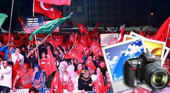 Eskişehir'de demokrasi nöbeti sürüyor