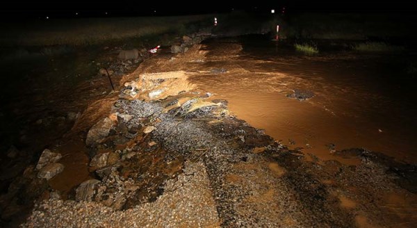 Eskişehir'de gece gelen heyelan