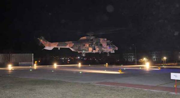 Eskişehir'de gece yarısı hareketli dakikalar! Askeri helikopterle kurtarıldılar...