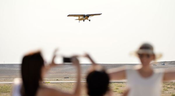 Eskişehir'de gökyüzü renklendi
