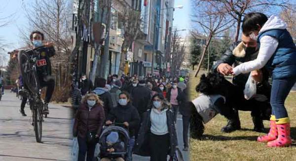 Eskişehir'de güneş yüzünü gösterince