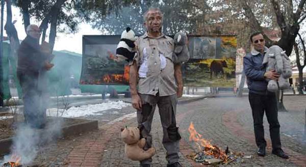 Eskişehir'de ilginç eylem!