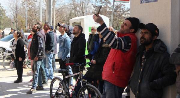 Eskişehir'de intihar girişimini film gibi izlediler