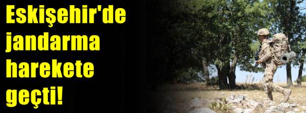 Eskişehir'de jandarma harekete geçti!
