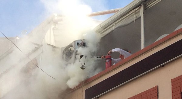 Eskişehir'de klima bomba gibi patladı