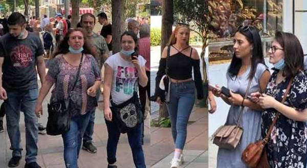 Eskişehir'de maskeler unutuldu! Tedirgin eden görüntüler...