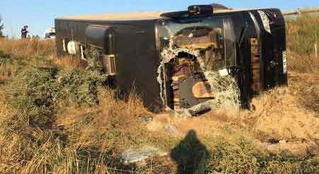 Eskişehir'de otobüs kazası: 13 yaralı