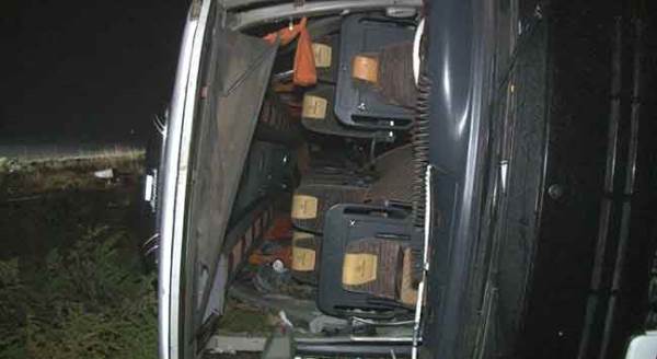 Eskişehir'de sabaha karşı otobüs kazası!