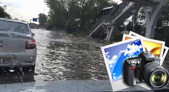 Eskişehir'de şiddetli yağmur