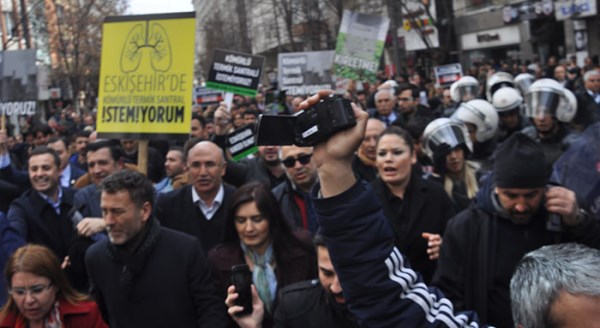 Eskişehir'de termik santral eylemi