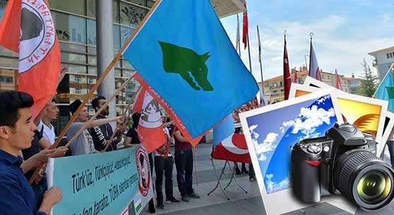 ESKİŞEHİR'DE TERÖRE TABUTLU TEPKİ