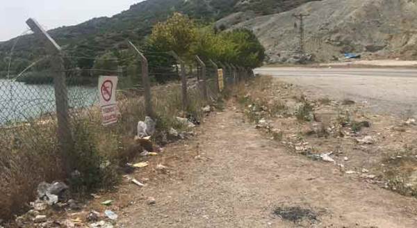 Eskişehir'de tiksindiren görüntü! Üstelik barajın...