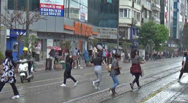 Eskişehir'de yağmur maratonu!