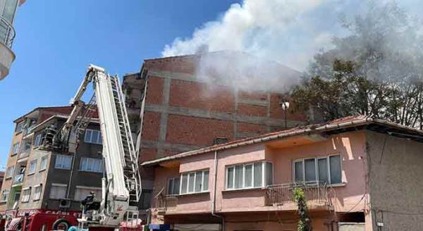 Eskişehir'de yangın paniği!