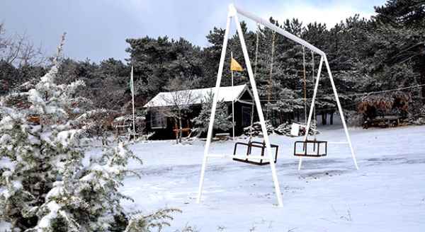 Eskişehir’den kartpostallık kar manzaraları