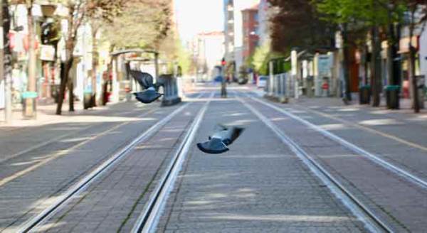 Eskişehir'in 'bomboş' hali böyle görüntülendi