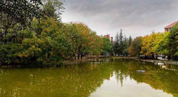 Eskişehir'in öğrencisiz kampüsünde sonbahar güzelliği