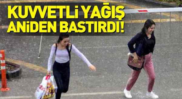 Eskişehir kuvvetli sağanak yağmura teslim
