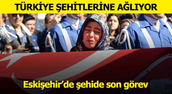 Eskişehir şehidini uğurladı