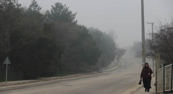 Eskişehir sise büründü