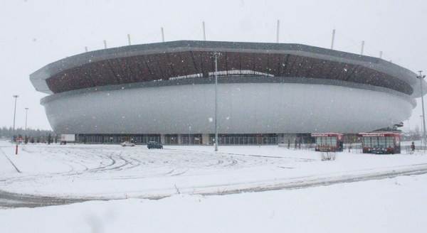 Eskişehir Yeni Atatürk Stadı'nda korkutan görüntü