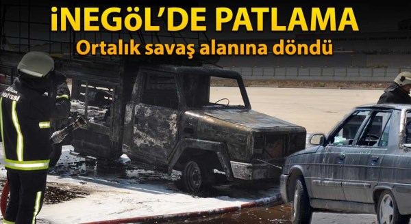 Fabrikada patlama... Ortalık savaş alanına döndü