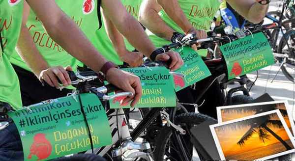 FARKINDALIK İÇİN PEDAL ÇEVİRDİLER