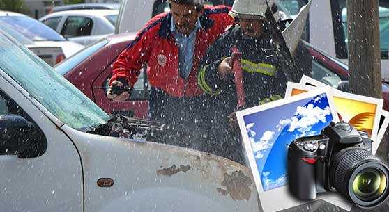 HASTANE PARKINDA ARAÇ YANDI