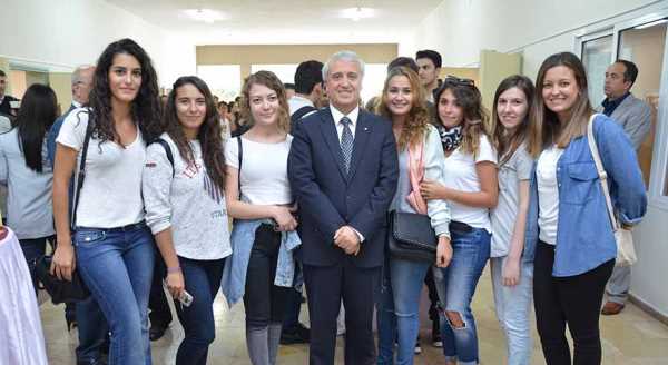 İlk ders rektörden