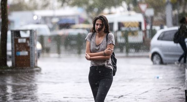 İstanbul'dan yağmur manzaraları