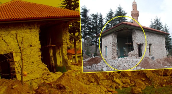 Karacaşehir Camisi'nin duvarı çöktü