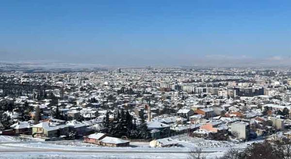 Karla kaplı Eskişehir’den eşsiz görüntüler