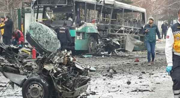 Kayseri'de bombalı araçla saldırı