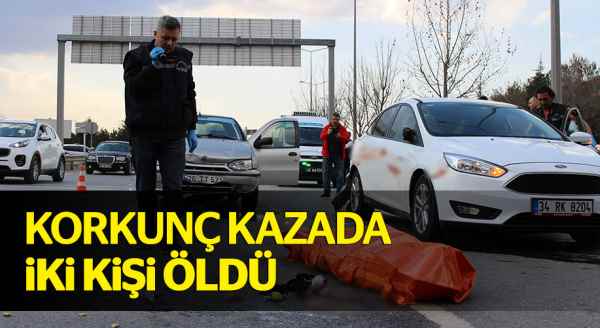 Korkunç kazada iki kişi öldü