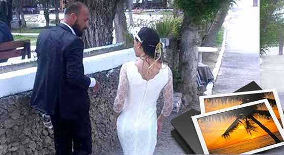 NİKAHI SUYUN ALTINDA KIYDILAR