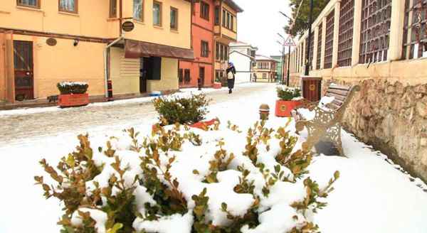 Odunpazarı Evleri ve kış manzaraları