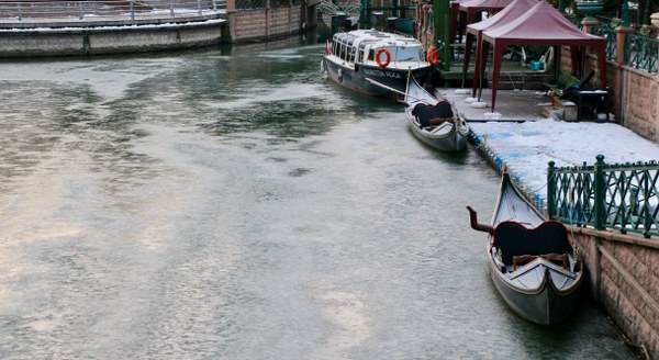 Porsuk Çayı soğuk hava nedeniyle dondu