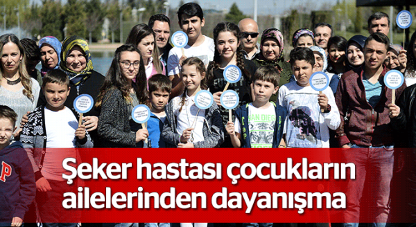 Şeker hastası çocukların ailelerinden dayanışma
