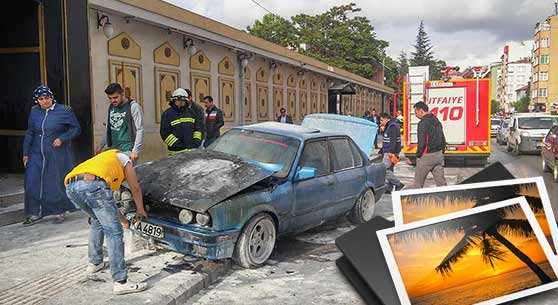 SEYİR HALİNDE ALEV ALDI