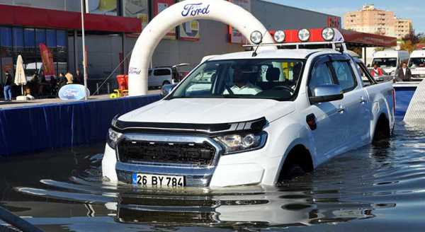 Su geçişli parkur test sürüşü" Eskişehir’de