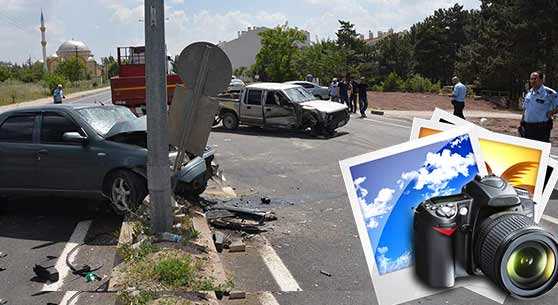 TRAFİK KAZASINDA 4 KİŞİ YARALANDI