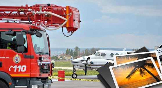 UÇAK KAZASI TATBİKATI YAPILDI