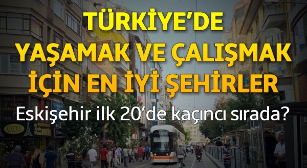 Yaşamak ve çalışmak için en iyi şehirler, Eskişehir kaçıncı?