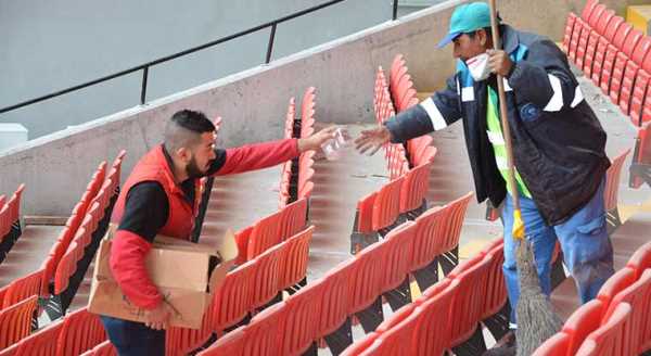 Yeni stadyum Bandırma maçına hazırlanıyor