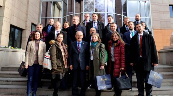 AB Delegasyonu Büyükerşen’i ziyaret etti