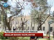 VİLAYET MEYDANINDA BAHAR TEMİZLİĞİ 